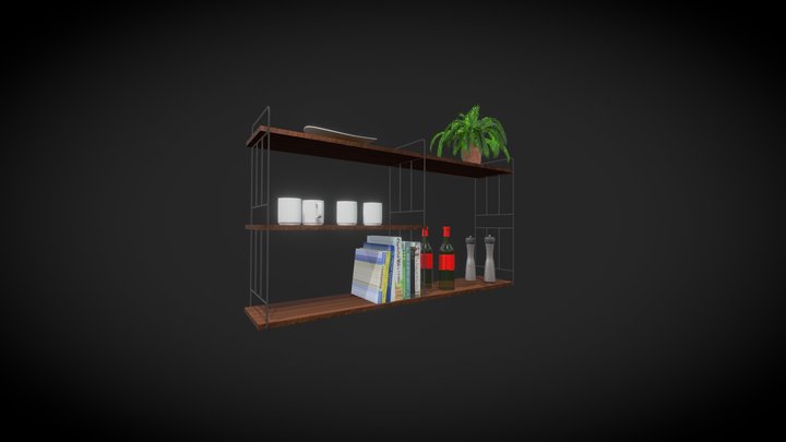 Kuechenregal 3D Model