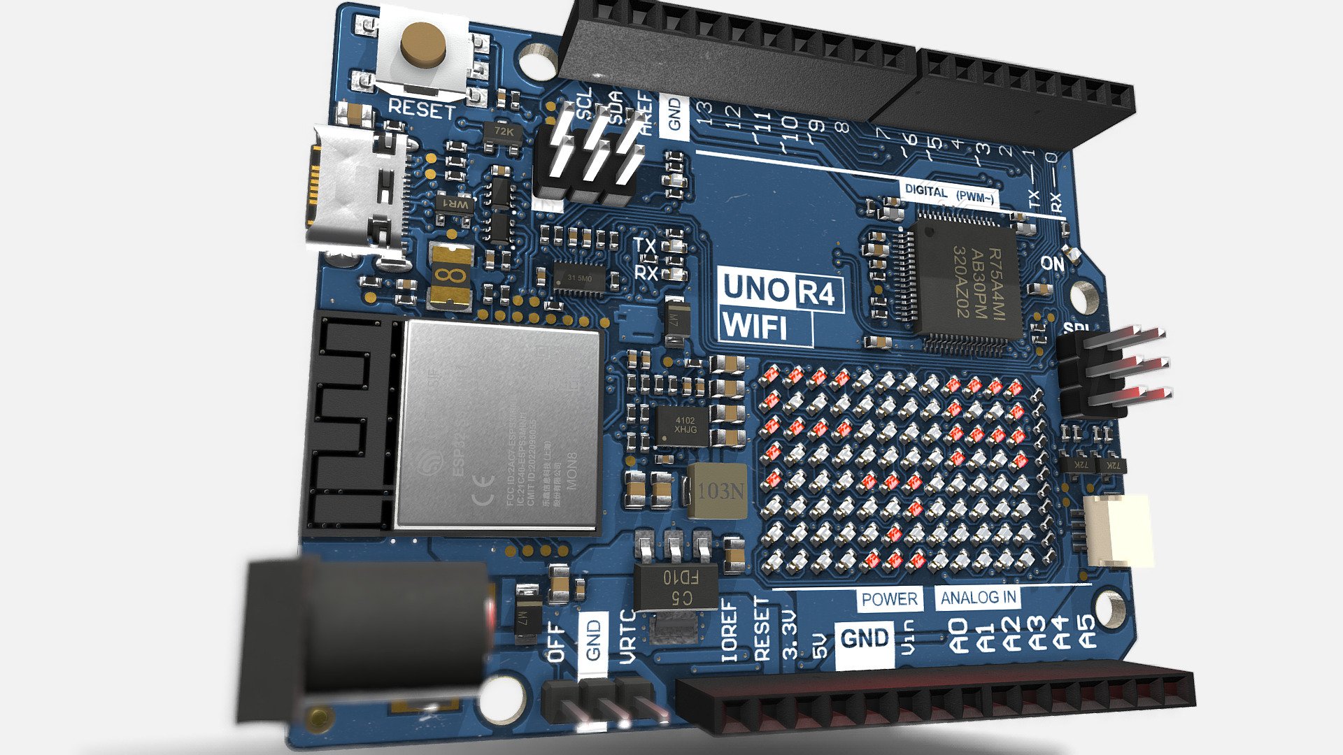 Arduino UNO R4 WIFI - Buy Royalty Free 3D model by F2A (@Fa_Sketch ...