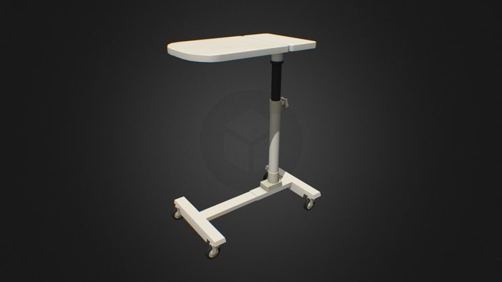 Adjustable Bedside Table 3D Model