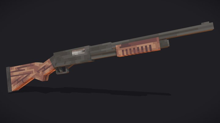 Remington M870 3D Model