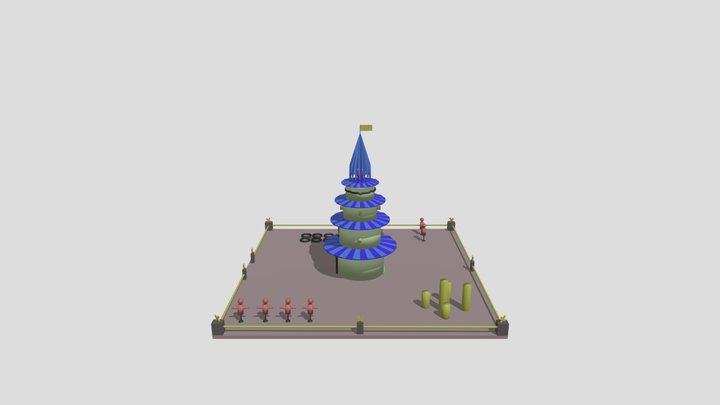 Treasure Tempel 3D Model