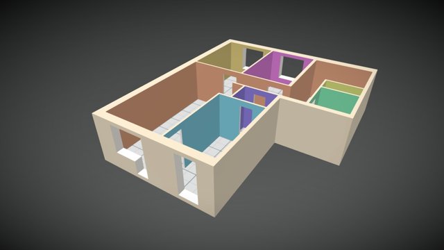 Flat 3D Model