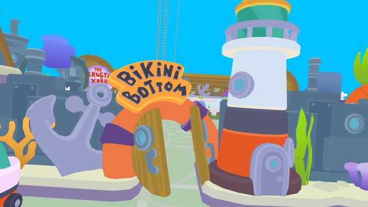 Spongebob Environment 3D Model