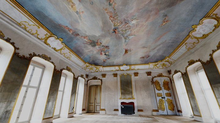 Spiegelsaal (Mirror room), Schloss Rheinsberg 3D Model