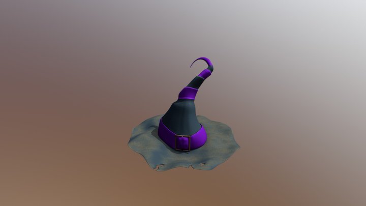 Witch Hat 01 3D Model