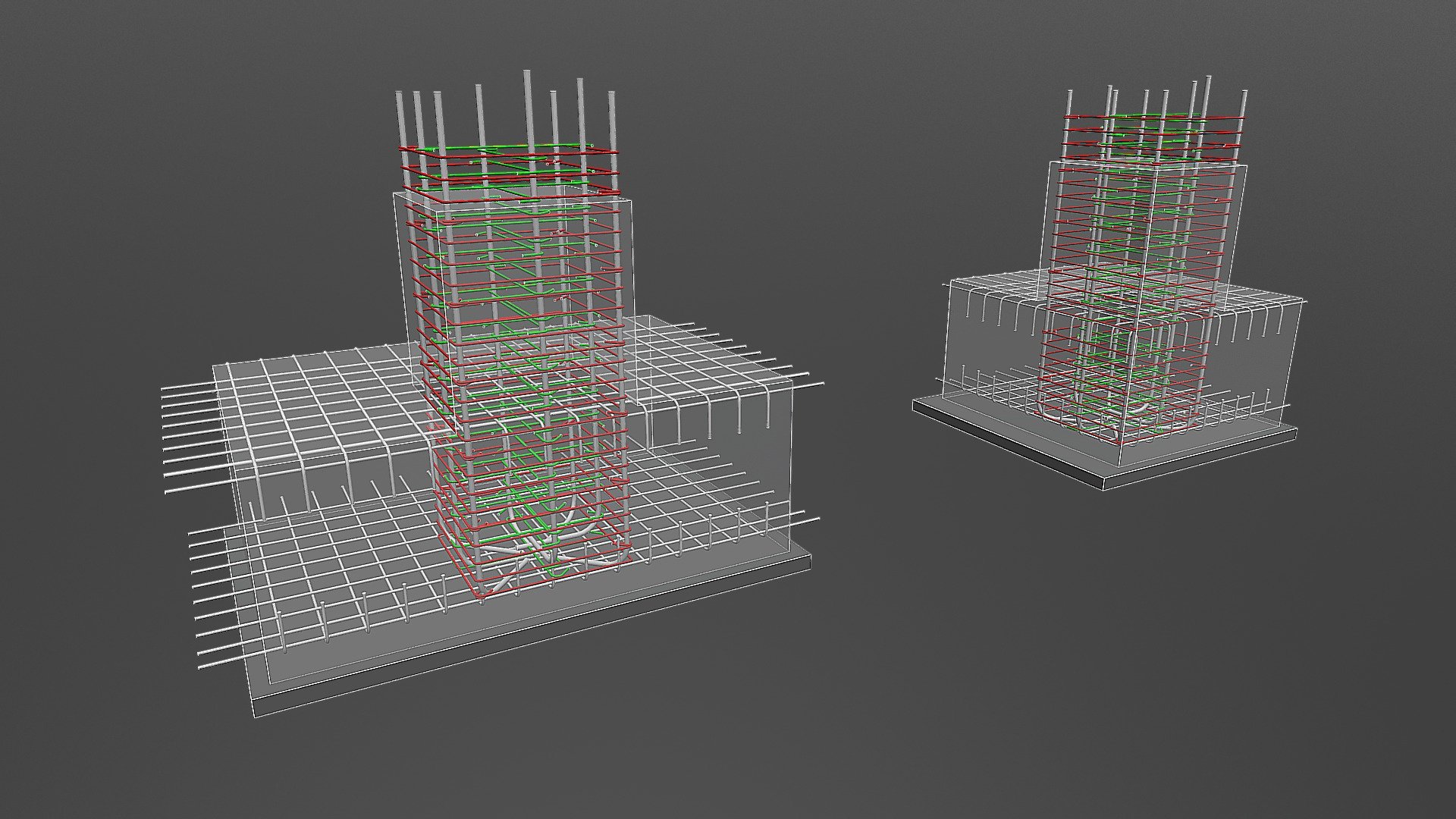RC701-5 邊角柱於基礎版內圍束箍筋 - 3D model by PEQ [e3f3b9b] - Sketchfab