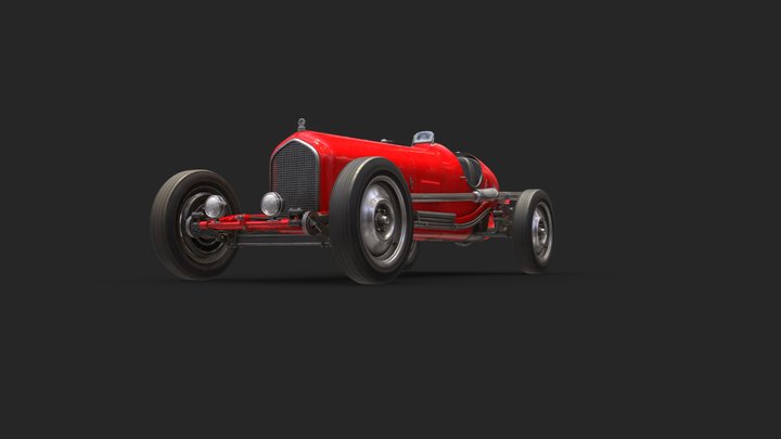 RED_CAR 3D Model