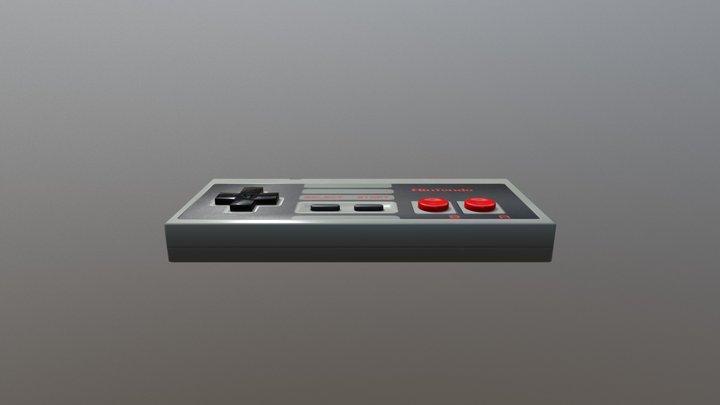NES Controller 3D Model