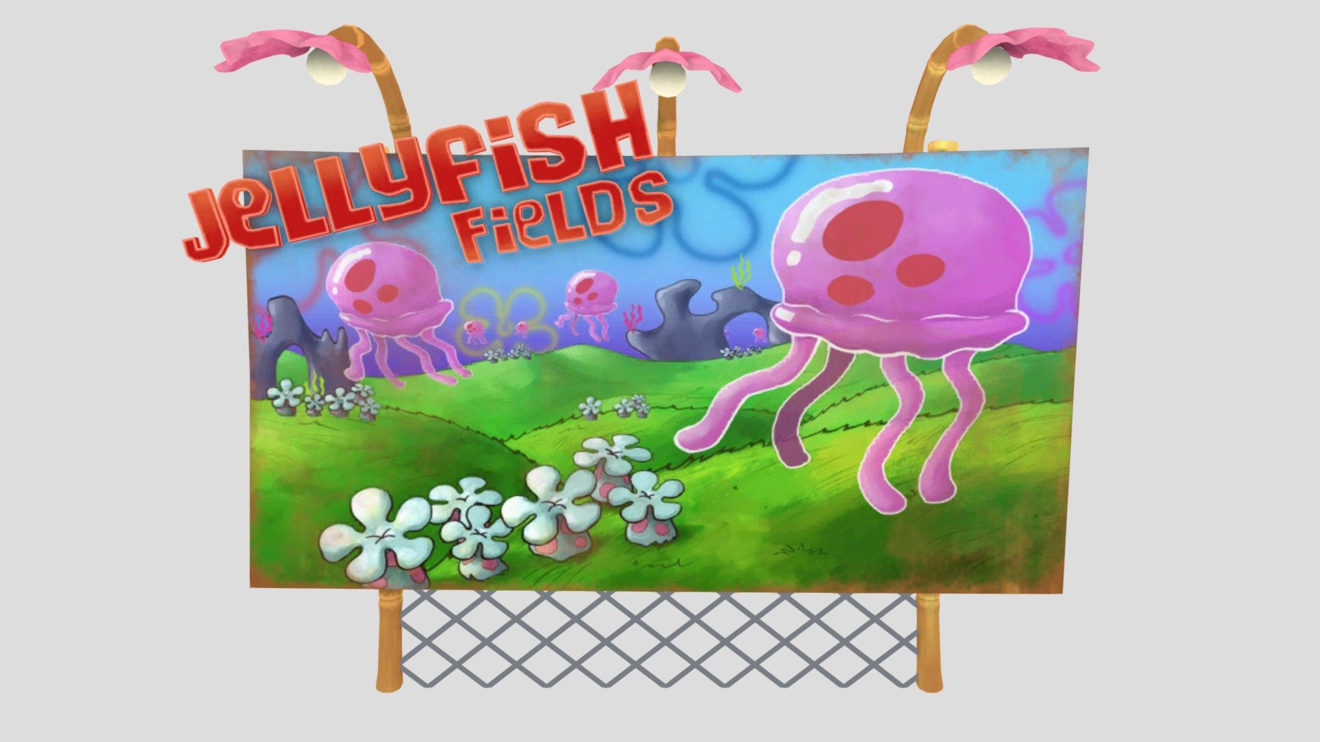 Bfbbr-Jellyfish Fields Sign - 3D model by SMF Friends Fan 2024 YouTube ...