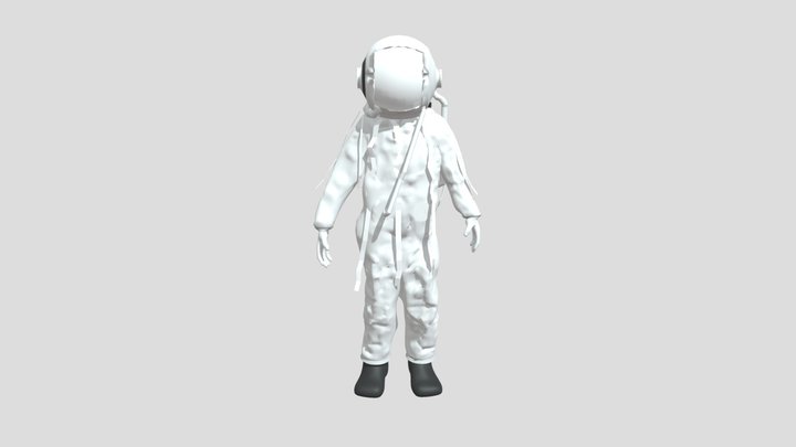 Space suited Awork 3D Model