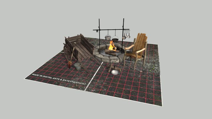 Forest Loner - Texture 2 More detailed props 3D Model