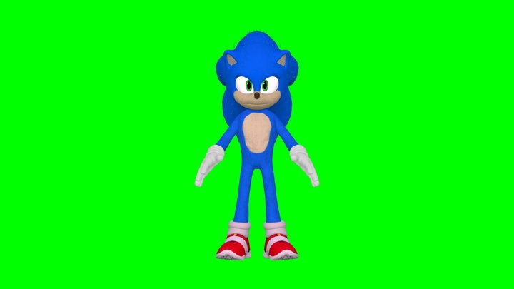 Movie Sonic the Hedgehog 3D Model