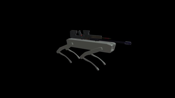 Military dog Boston Dynamics china concept 3D Model