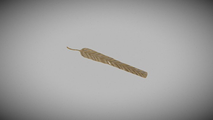 10_ Foglie/piume auree 3D Model