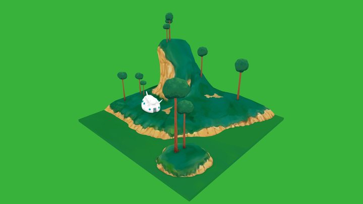 dragon ball Z (planet namek diorama) 3D Model