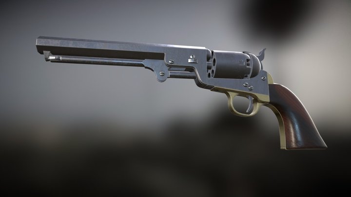 Colt 1851 Navy 3D Model