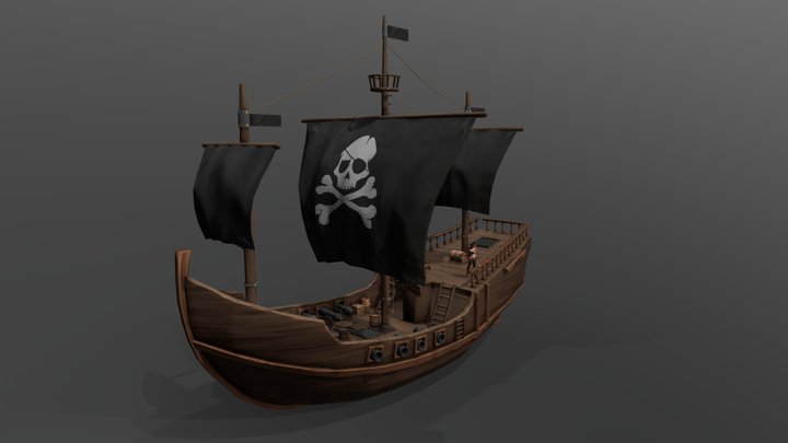 Pirate Ship 3D Model