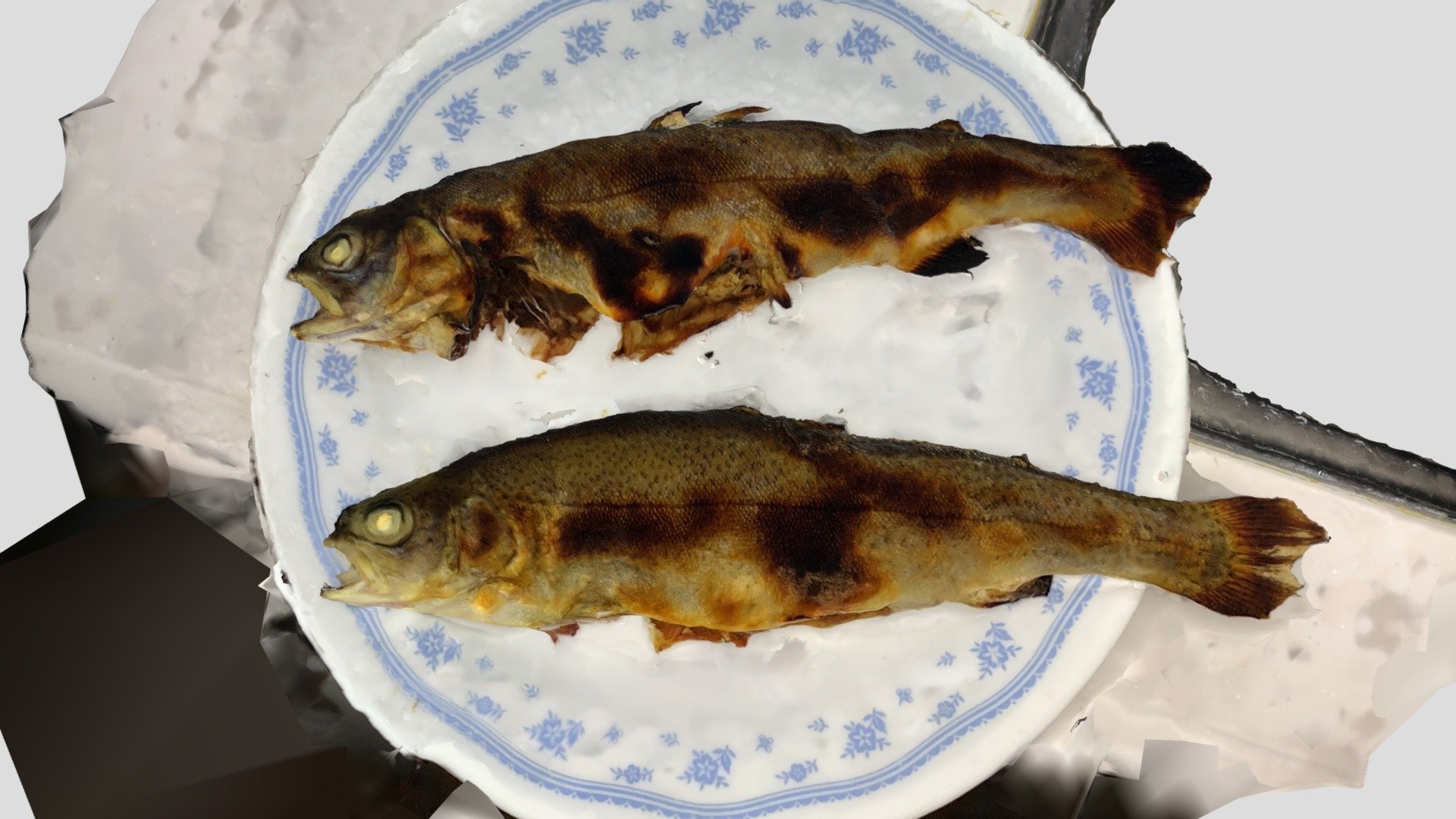 Grilled trouts