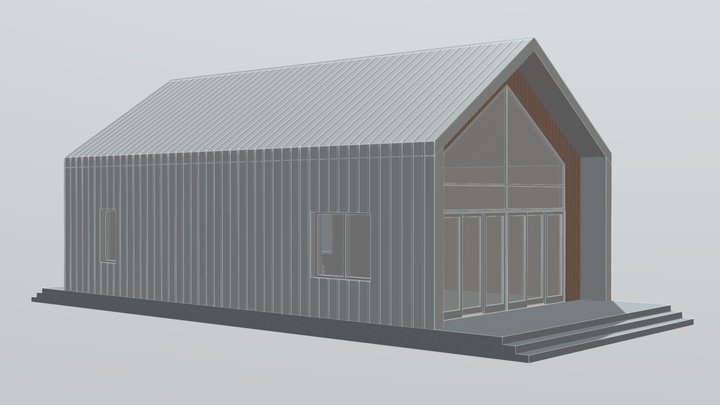 Barndominium House 042 3D Model