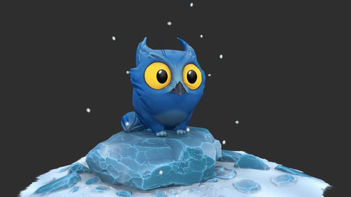 Snow Creature 3D Model