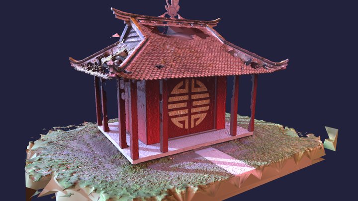 Monument à la mémoire des Vietnamiens morts 3D Model