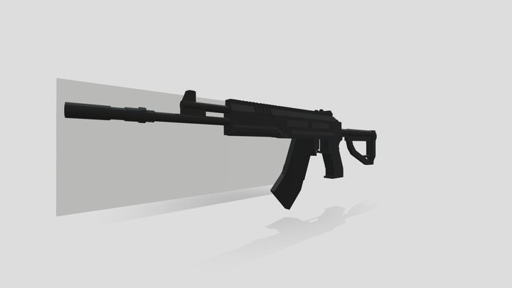 AK-12 Blockbench 3D Model