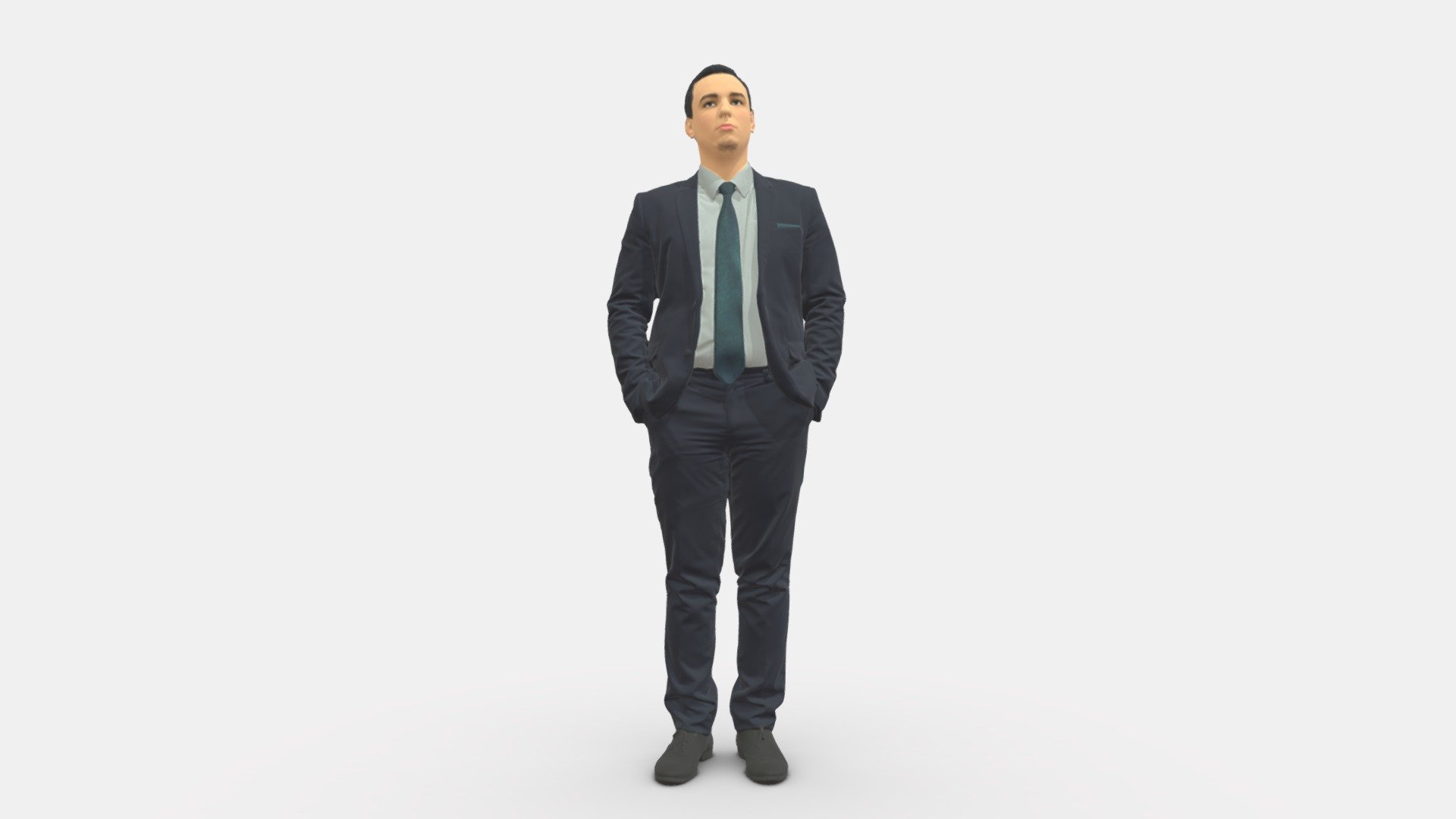 Guy In Blue Business Suit 0467 — Sketchfab embed 3D viewer