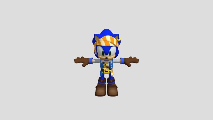 Sonic Pirate (Sonic Rumble) – Gratis 3D-model STL