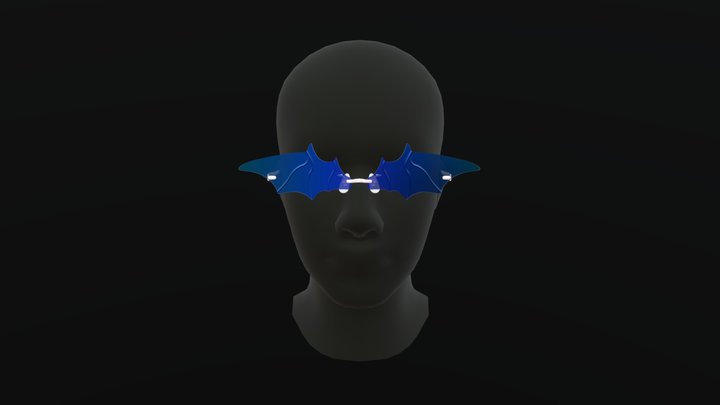 Cool Bat Glasses by iayseozdemir 3D Model