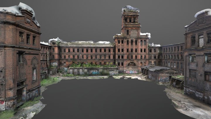 Red Triangle - Dead Factory / Metashape 3D Model