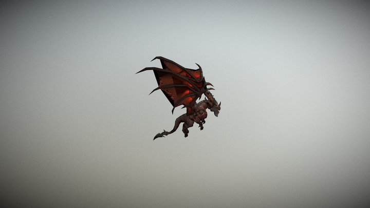 Death Wing fly idle 3D Model