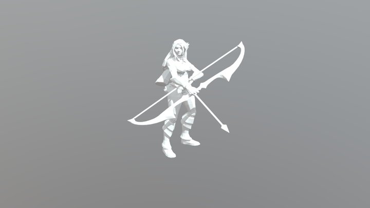 Ashe League of Legends 3D Model