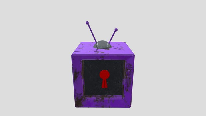 TV loot crate 3D Model