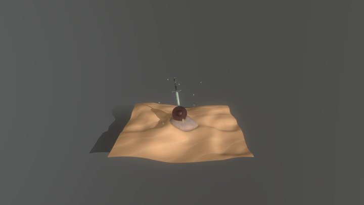 Burial Mound of a Nameless Warrior 3D Model