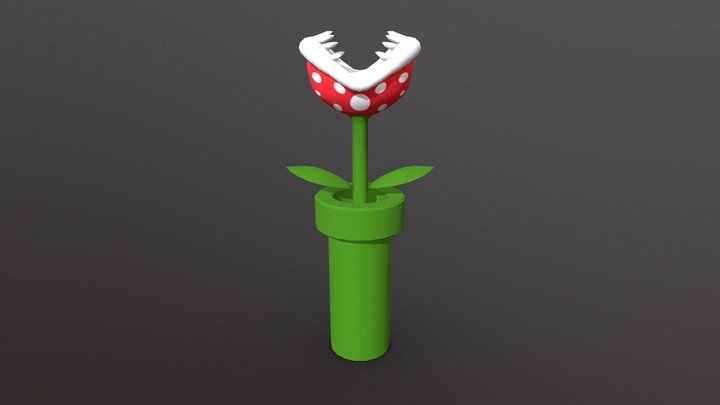 Piranha Plant (Super Mario Bros) – Free 3D Model STL