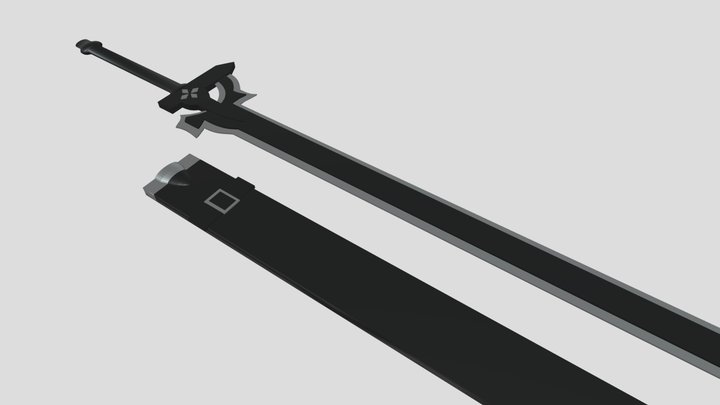 Kirito Elucidator Sword Art Online. 3D Model