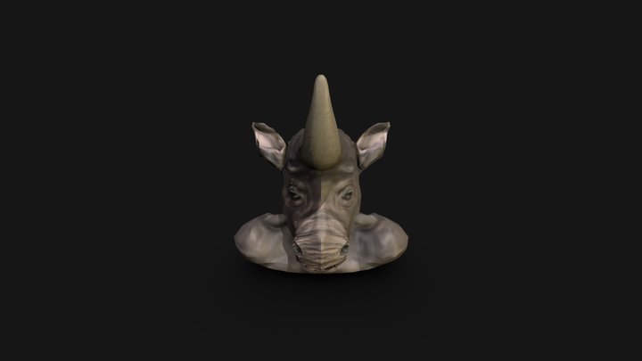 Hybrid Rhino/ Bull 3D Model