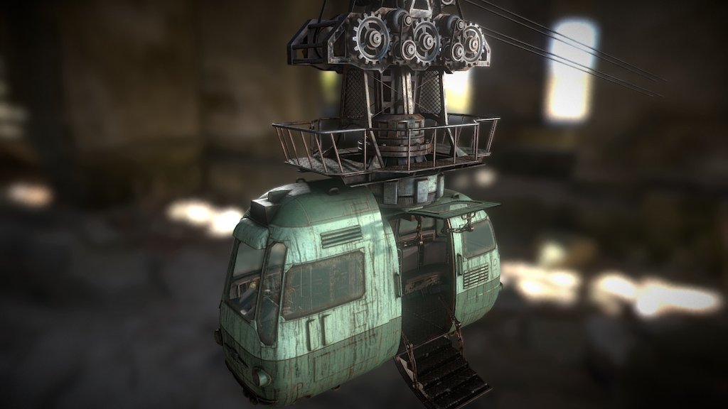 cableway steampunk - 3D model by giobiancoFB [e409243] - Sketchfab