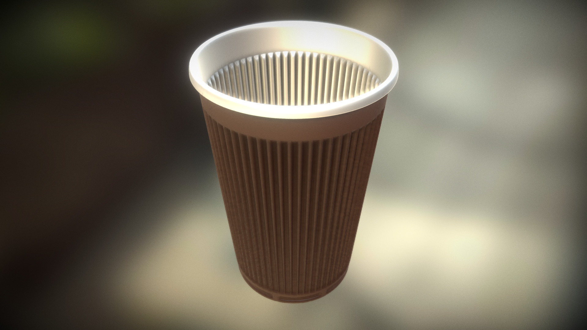 3D model Plastic Cup (High-Poly Version) - This is a 3D model of the Plastic Cup (High-Poly Version). The 3D model is about a cup of coffee.