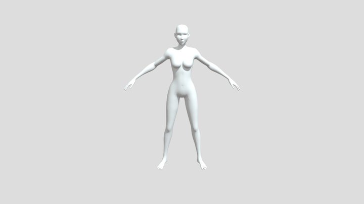 Stylized LP Base Mesh 3D Model