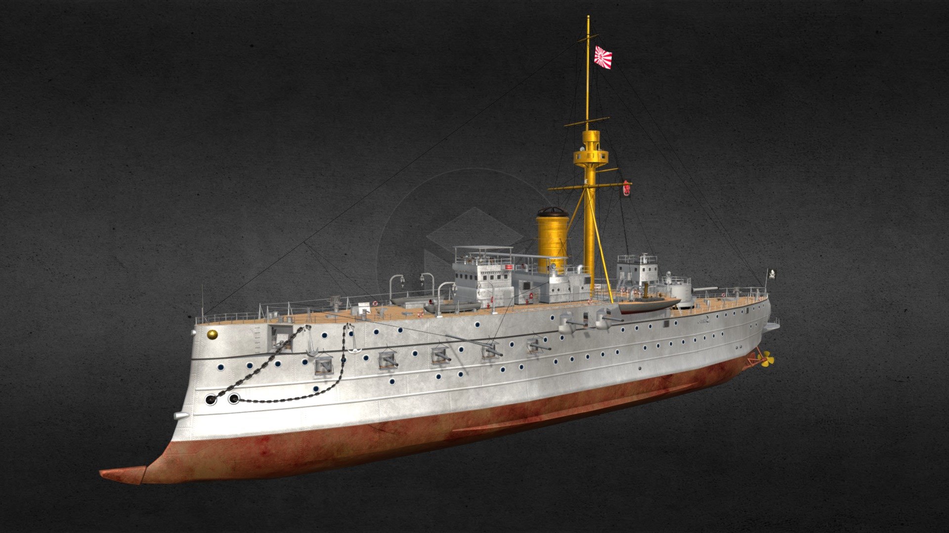 HIJMS Matsushima (Retrofit version) — Sketchfab embed 3D viewer