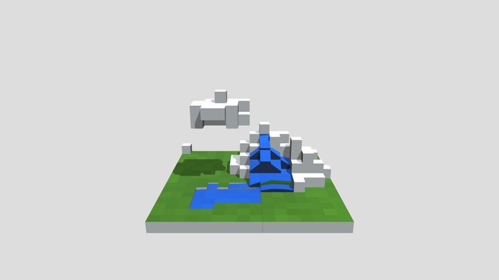 Water cycle model 3D Model