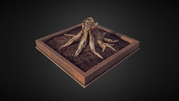 Old Tree Stump 3D Model