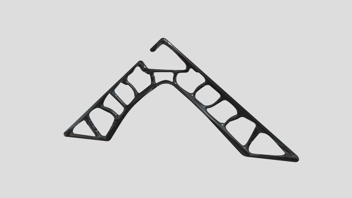 Obsidian Black Voronoi hanger by Blanked Studios 3D Model