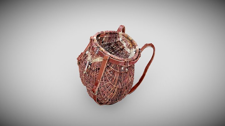 Artistic Woven Carrier (photogrammetry) 3D Model