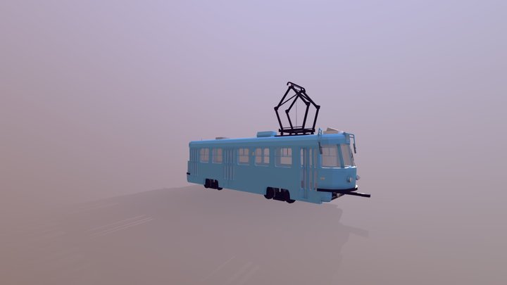 Moscow Tatra T3 3D Model
