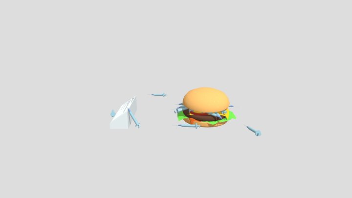 Burger fixed 3D Model