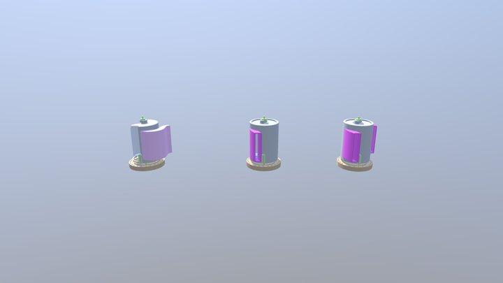 Shielded Savonius WEH 3D Model