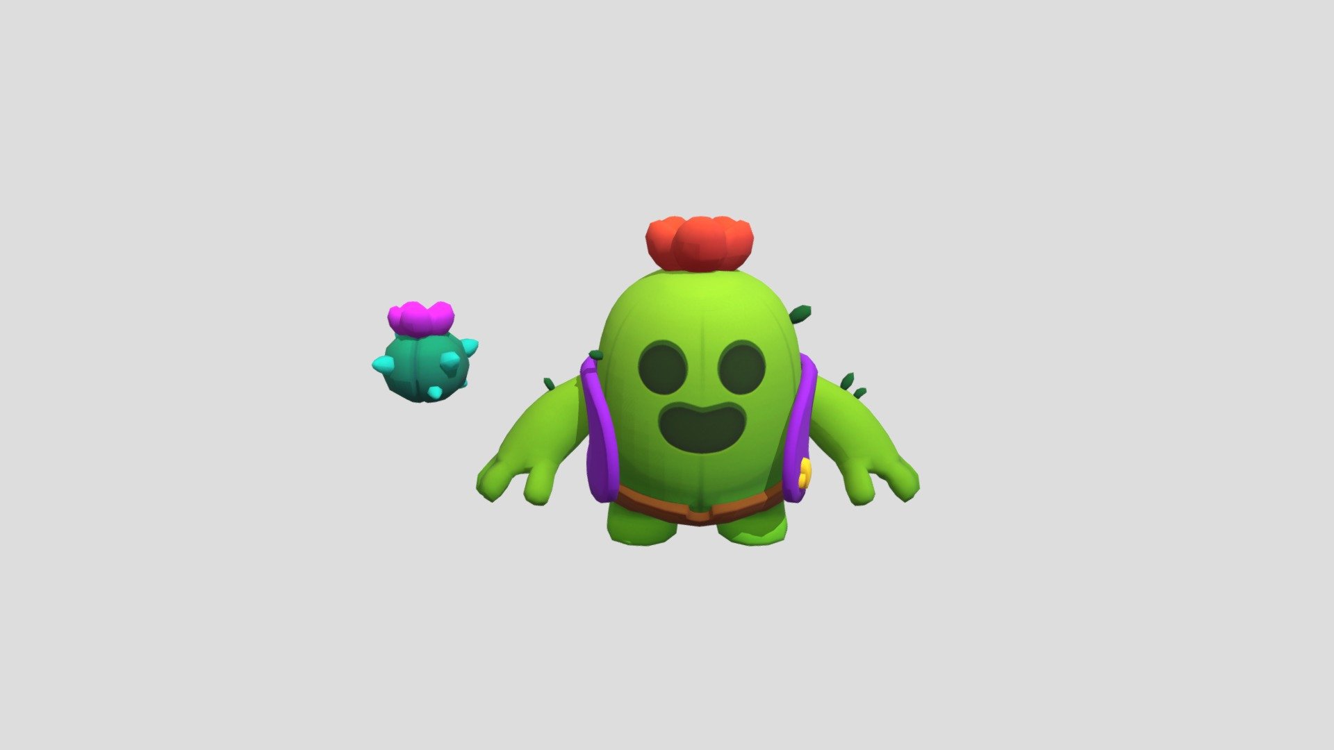 Spike_do_brawlstars - Download Free 3D model by Kitzz (@MoonDrop4) [e410922]