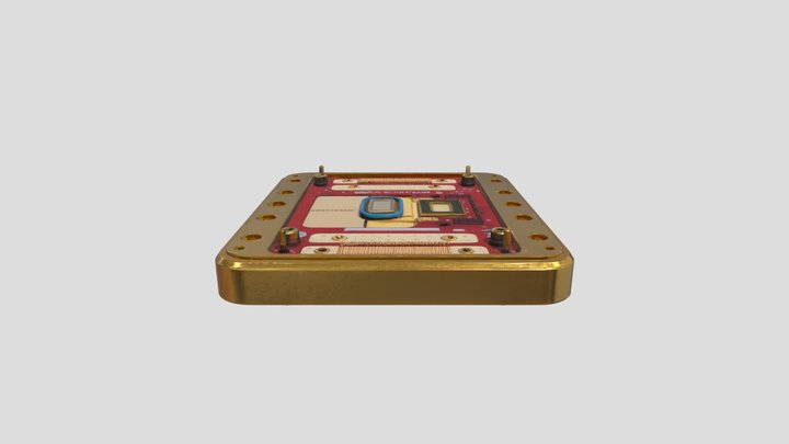Microsoft Quantum Chip 3D Model 3D Model